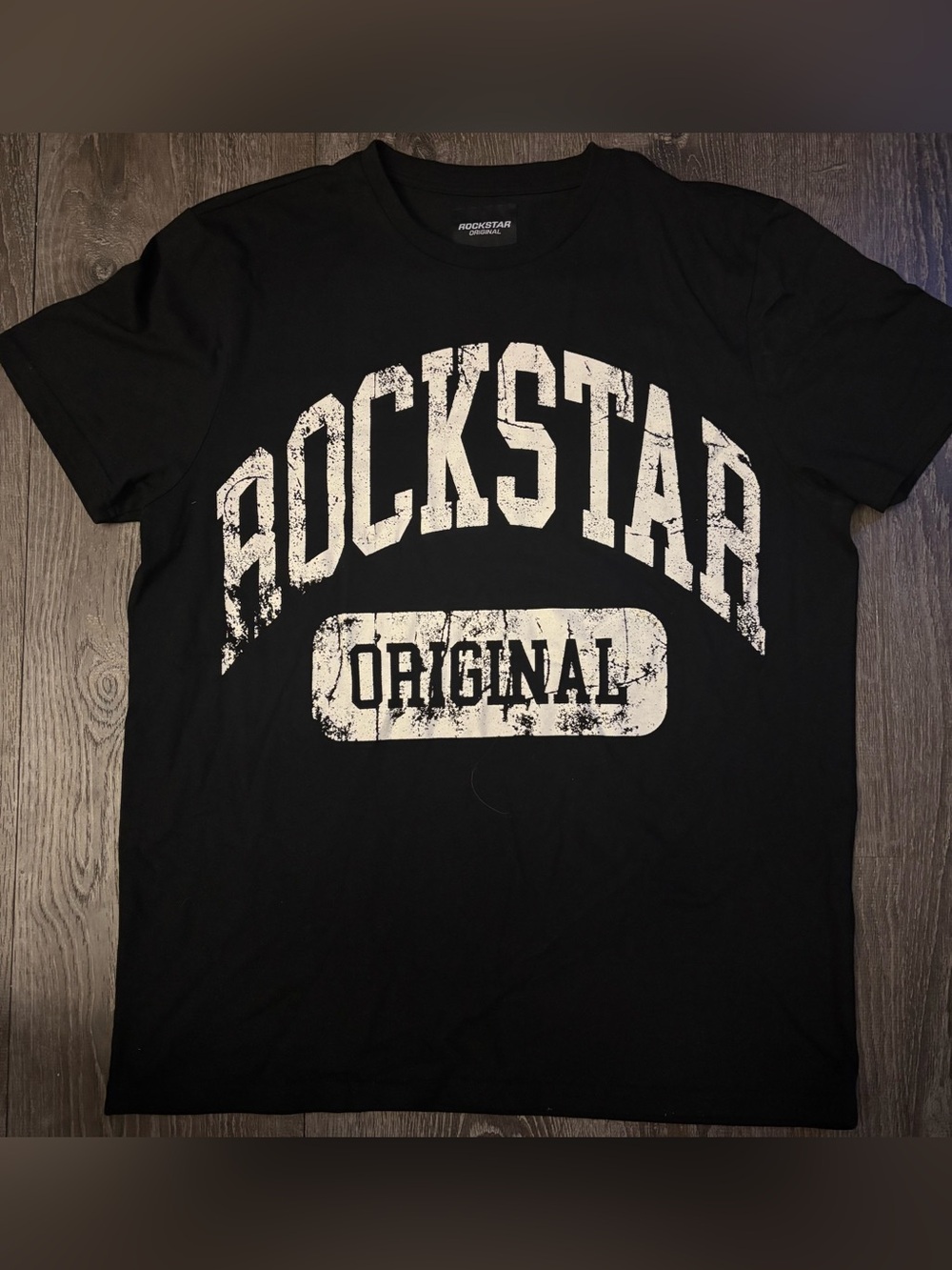 Rockstar Original Mens Graphic T Shirt Size XL Black  Short Sleeves